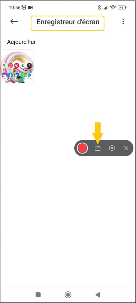enregistrer une capture vidéo sur smartphone 4